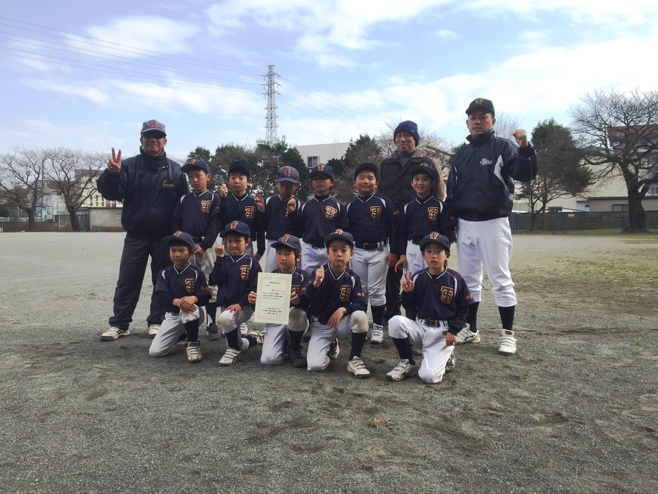 鶴が台スターズ少年野球部 17シーズン 写真館 草野球ポータルサイト ロッカールーム